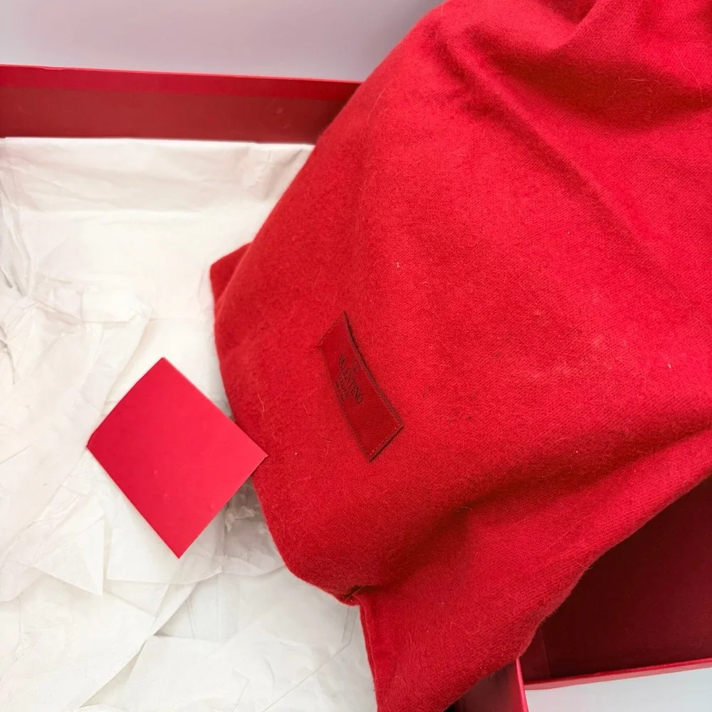 Valentino Rockstud Wedge Sandals 39.5 Gunmetal Metallic Espadrille Heels Box Bag - Picture 3 of 10